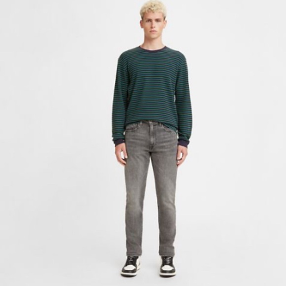 Men’s Levi’s 512 Slim Taper Black Washed Jeans Size W33 L34 - Picture 3 of 14